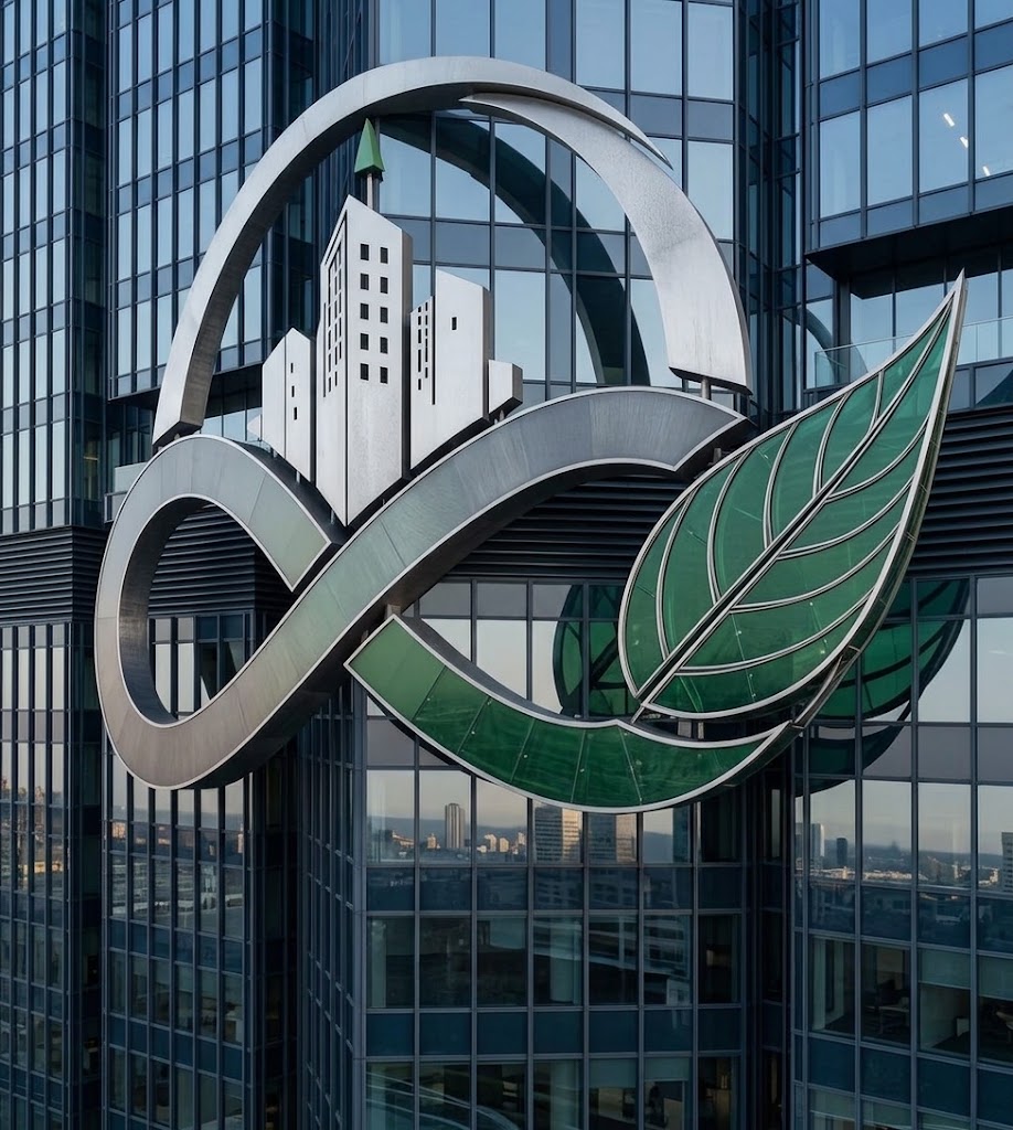 Infinity Services Group branded headquarters entrance